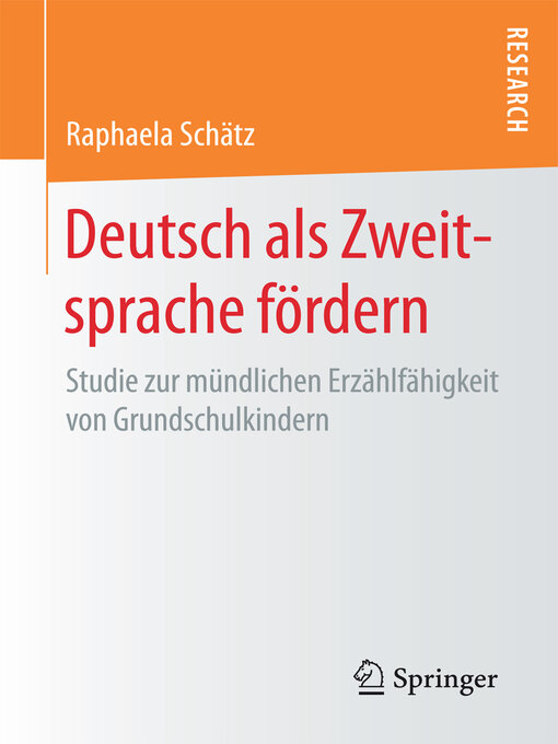 Title details for Deutsch als Zweitsprache fördern by Raphaela Schätz - Available